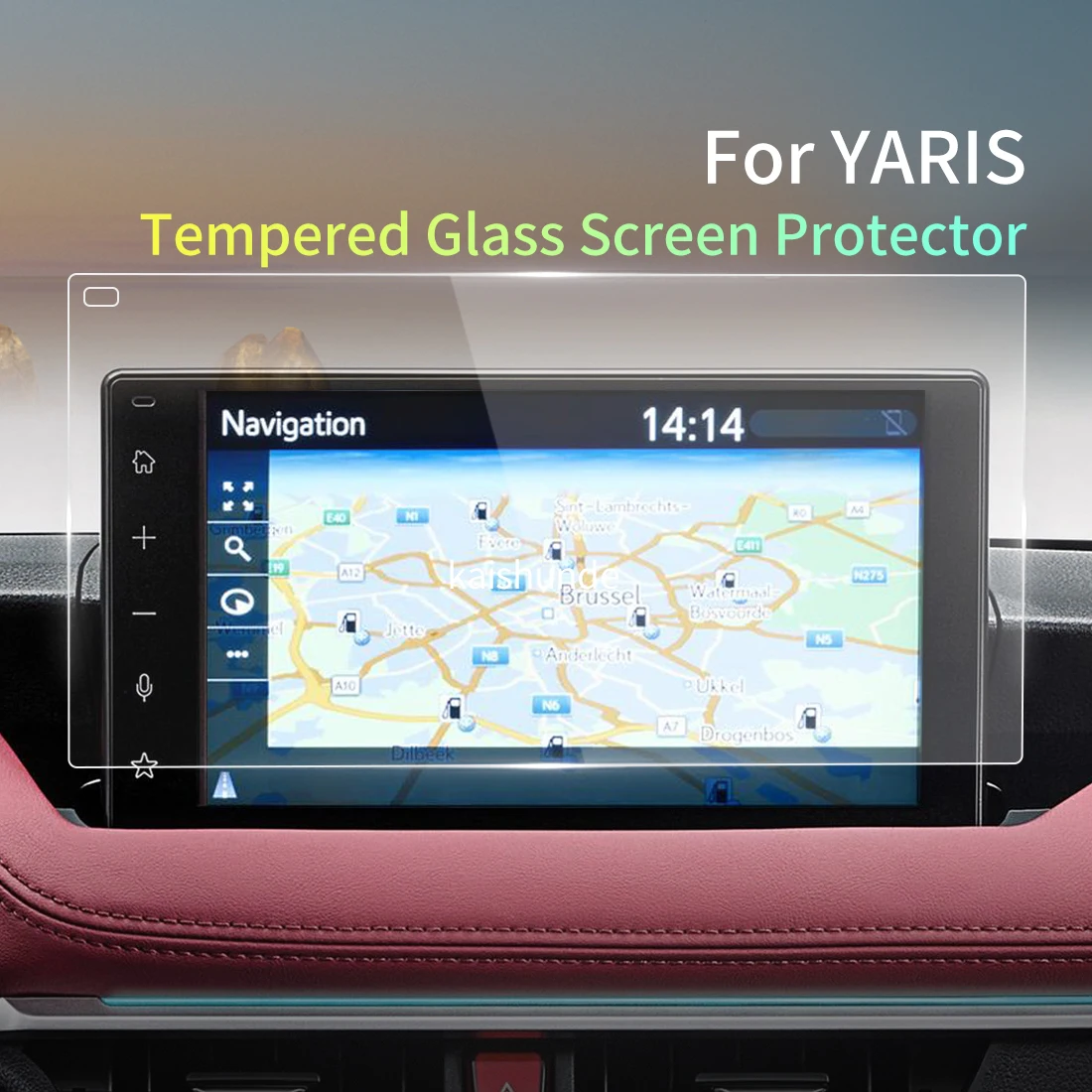 For TOYOTA YARis 2023 Screen Protector Tempered Glass Protective Film Carplay Panel Media Video Car Vehicle Interior Accessories