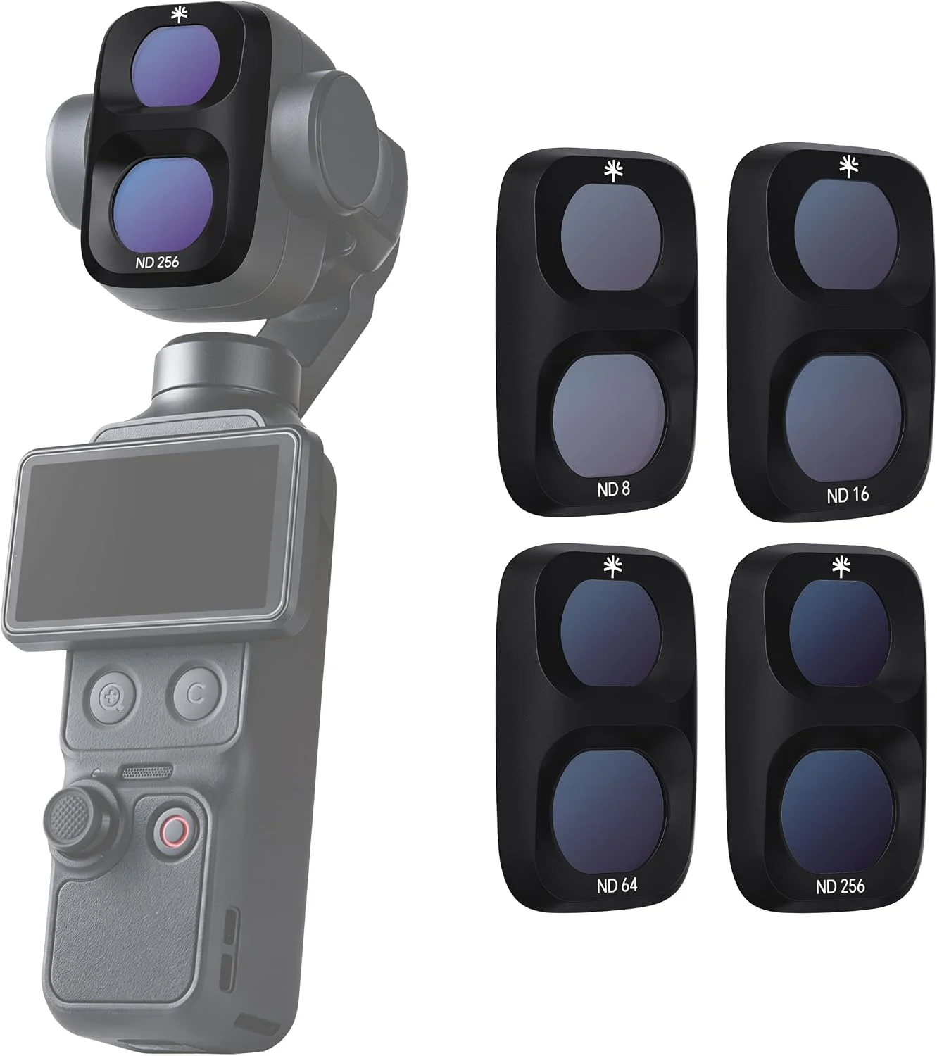 PGYTECH OSMO POCKET 4P - CPL-filter/VND-filter (3 tot 7-stappen)/ND-set (ND 8 16 64 256)/Black Mist 1/4-filter