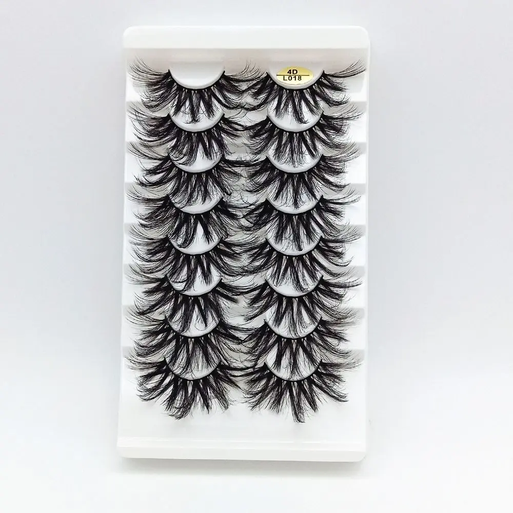 SKONHED 8 Pairs Beauty Wispy Fluffy Long Full Volume Eyelash Extension 4D Mink Hair False Eyelashes 25mm Lashes - view 5