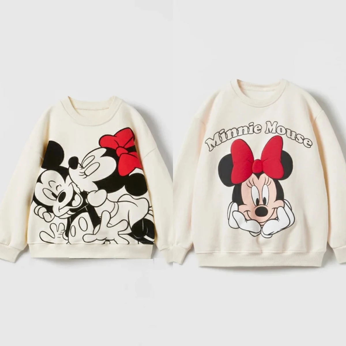 

Mickey Mouse Disney Hoodies Girls Boy Kids Pink Sweatshirt Clothes Tops Children Autumn Pullover Clothing Children's Gifts