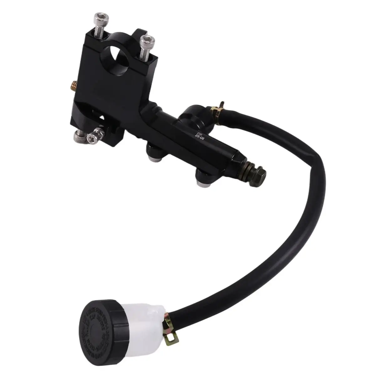 A23Z Motorcycle Thumb Brake Lever Rear Master Pump Cylinder Handle Kit Aluminium Alloy Rear Master Pump Motorcycle Brake