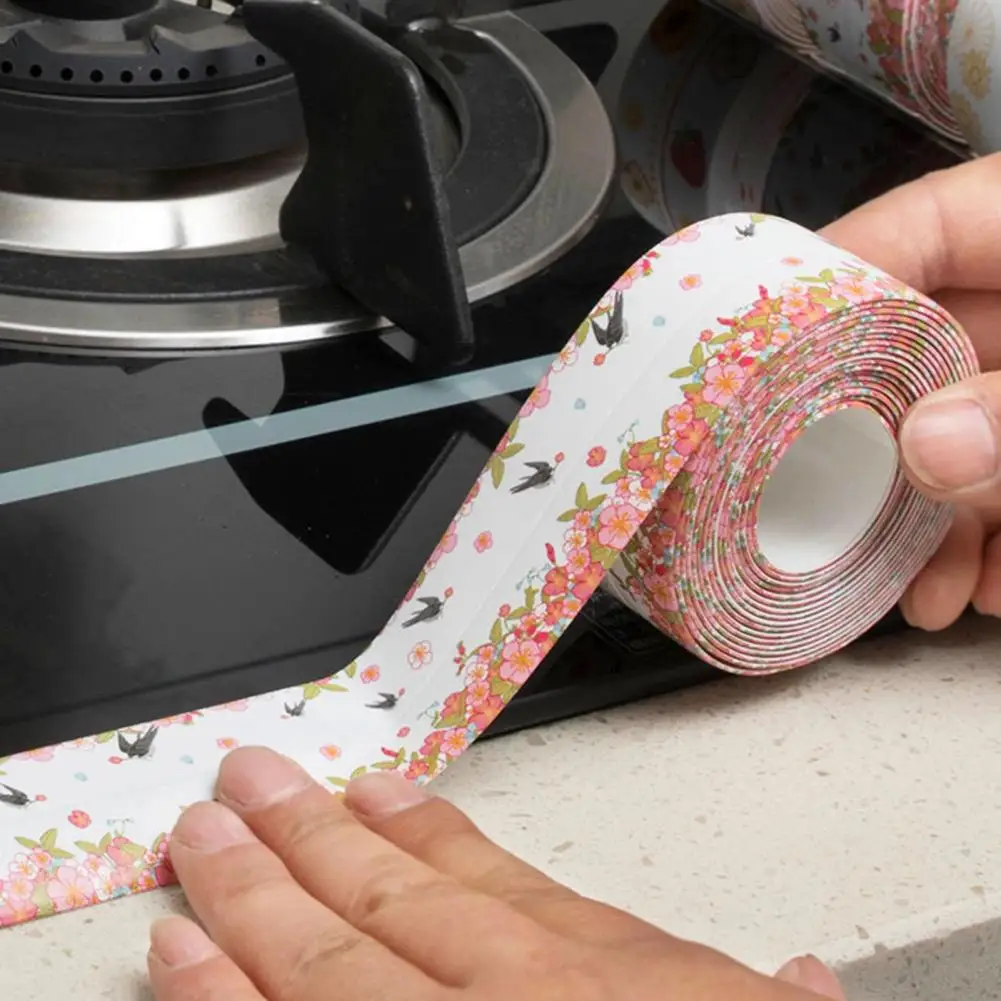 Bathroom Waterproof Seams Bathroom Seam Sticker Waterproof Sealing Tape for Bathroom Kitchen Self-adhesive Seam Strip Bathtub