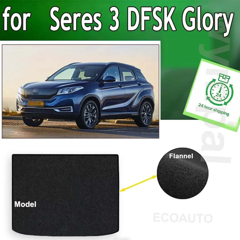

TREADFIT Rear Trunk Mats For Seres 3 DFSK Glory E3 500 EV Ix3 2020~2023 Boot Cargo Liner Tray Trunk Luggage Floor Pads