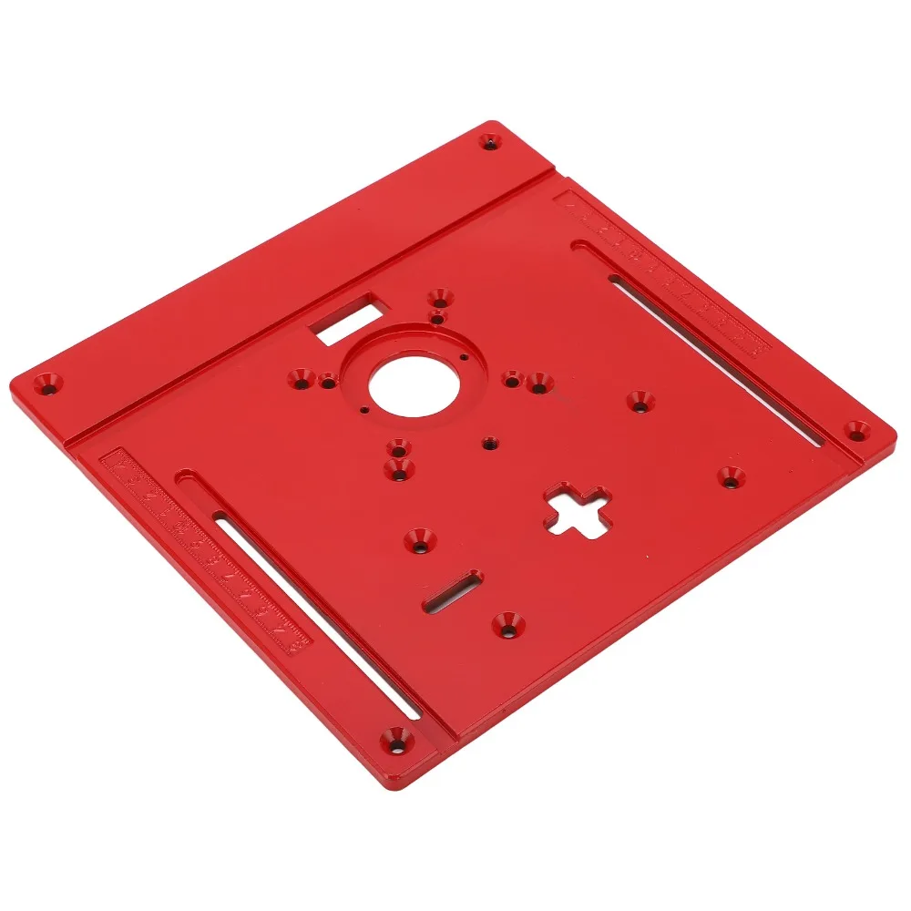 aluminum-alloy-router-table-insert-plate-red-color-universal-fit-jig-saw-trimmer-plate-woodworking-table-insert