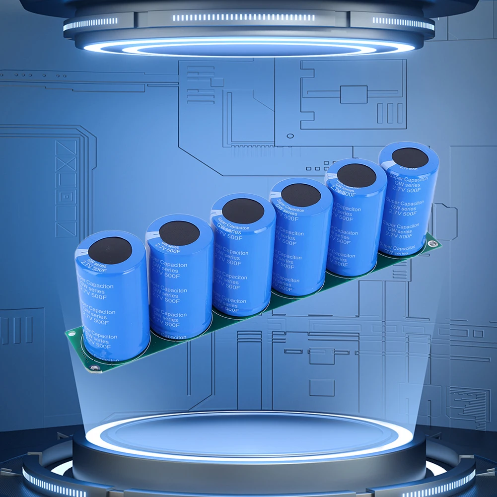 

Farad Capacitor 16V 83F Automotive Capacitor with Protection Board Voltage Regulator Rectifier Battery Accessories