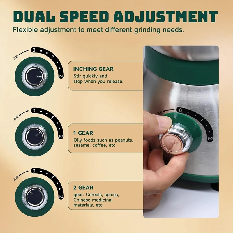 Электрическая мельница для специй, измельчитель зерна для кухни, электрические мельницы для специй, поставляется с 3-мя съемными