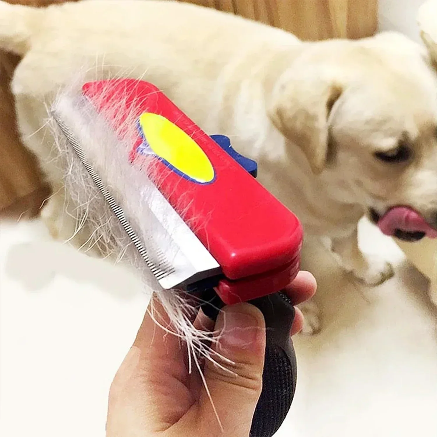 Large Dog Hair Removal Comb Big Dog Brush Pet Grooming Brush Cat Comb Dog Hair Massage Comb Cat Hair Remover Cleaning Grooming