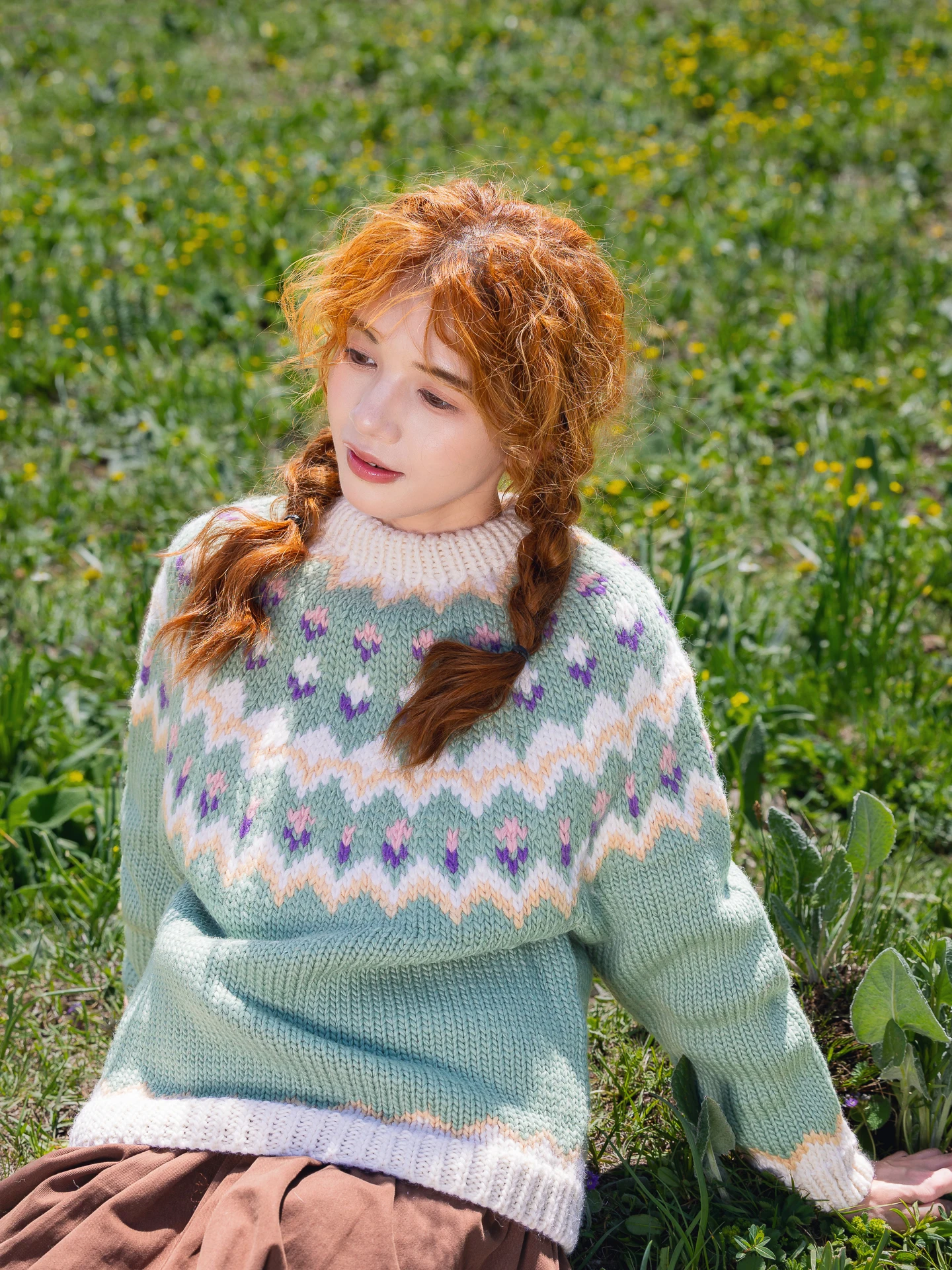 

Пуловеры на осень и зиму 102 см, винтажные свитера Fair Isle, скандинавские вязаные толстые теплые свитера ручной работы из 100% шерсти, пальто