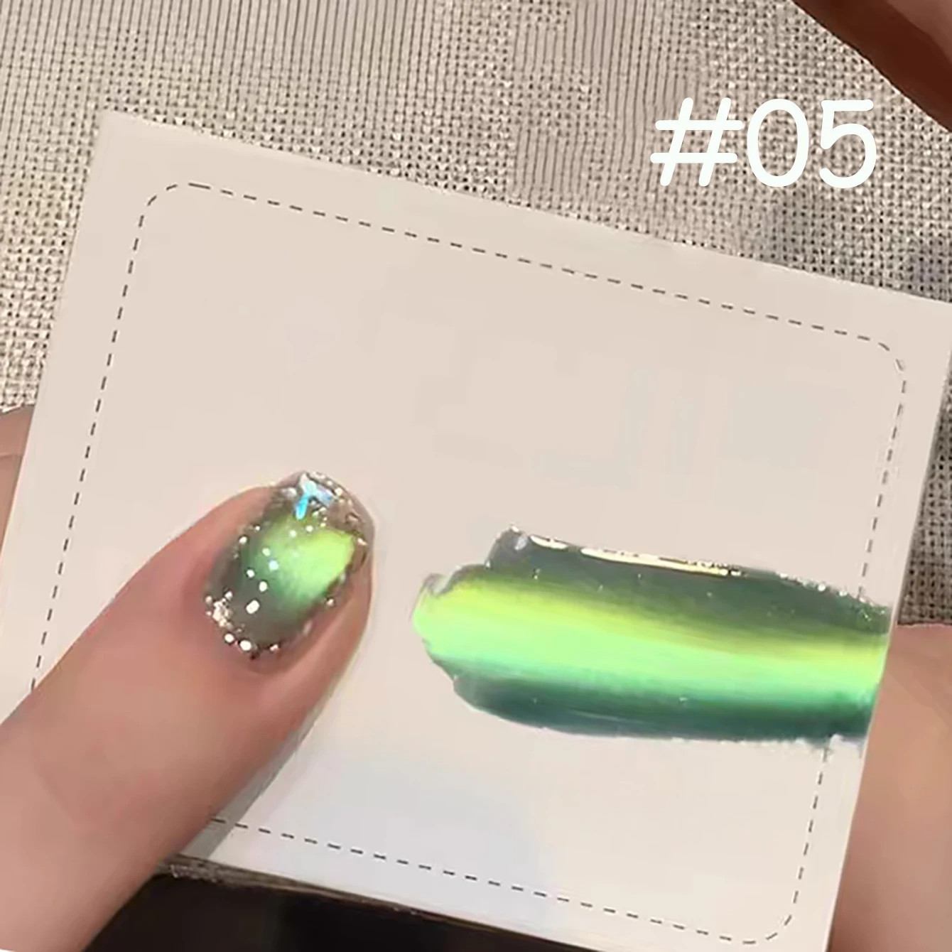 1 pièces WS automne glace Transparent violet vert bleu perles de verre oeil de chat Gel vernis à ongles populaire Super paillettes perle de verre Nail Art