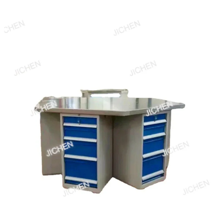 DepositHexagonal pliers work table milling machine hexagonal work table vice work school table 6 station operation table.