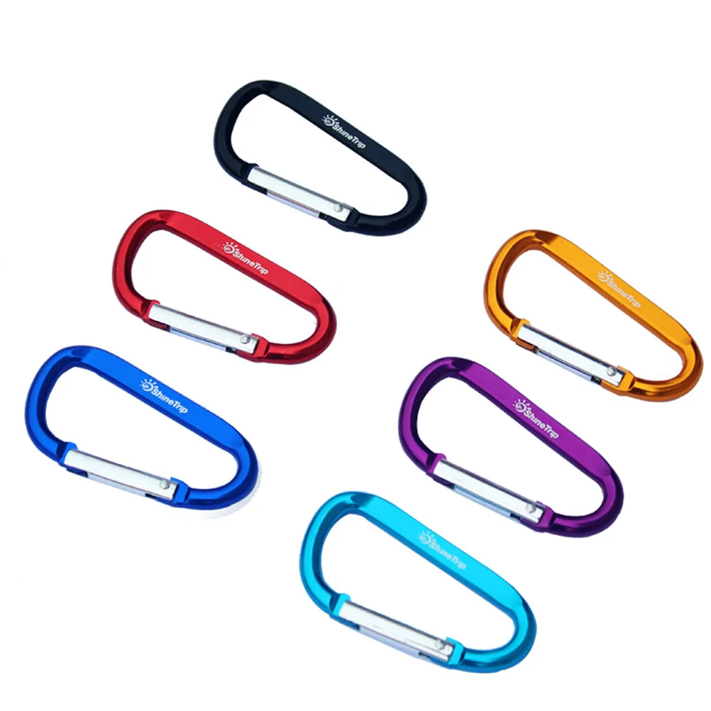 

12pcs Quick Buckle Hiking Tool Heavy Duty Aluminum Alloy Carabiner for Camping Climbing Fishing Travel Hammock Parachute