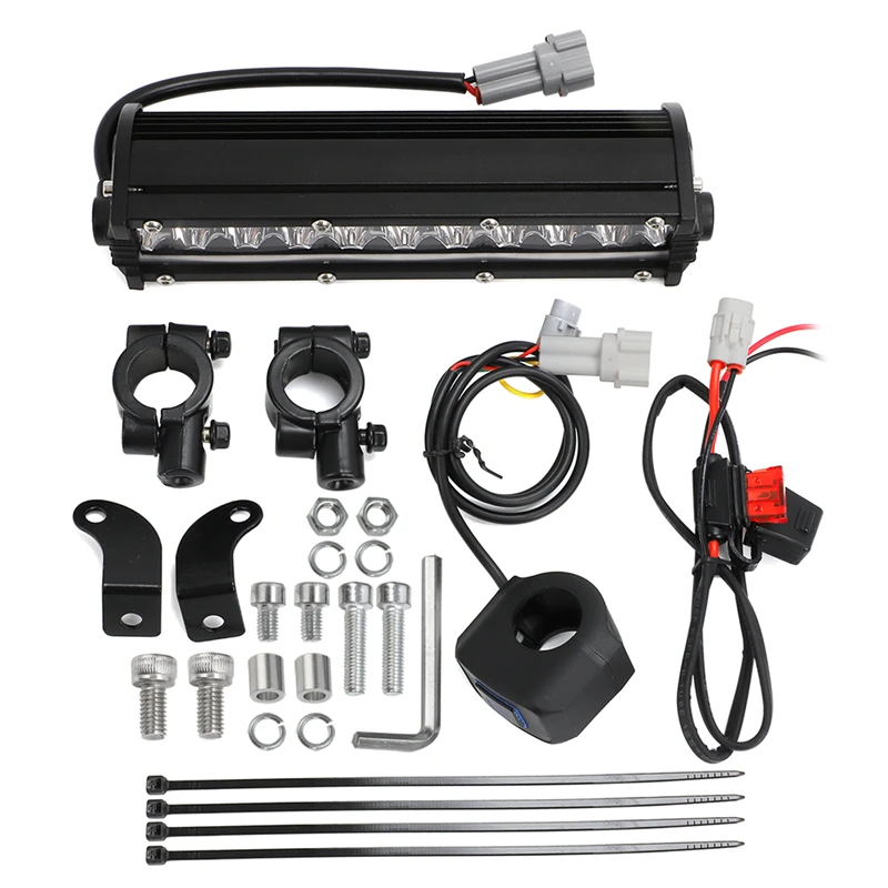 Image of Für honda crf110 crf125f crf250f led scheinwerfer licht leiste beleuchtungs satz 5 modelle passt für die meisten 7/8 "lenker dirt bikes scheinwerfer