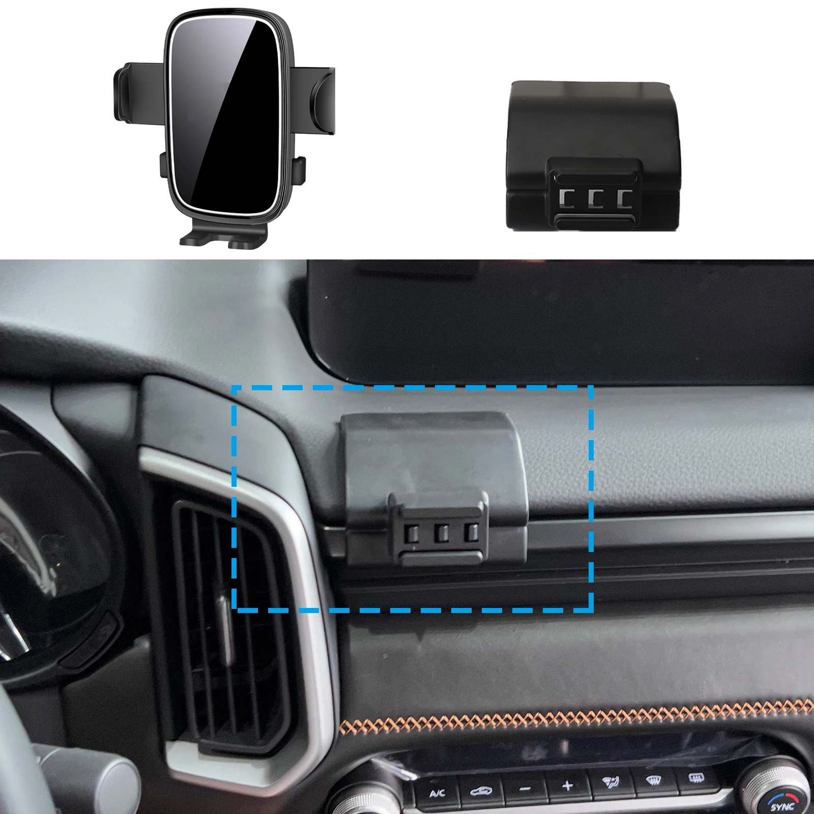 

fit for Mazda CX 50 CX50 2022 2023 2024 2025 Custom Fit Phone Holder Mount Dashboard Screen Base No Drill Car​​ accessoires