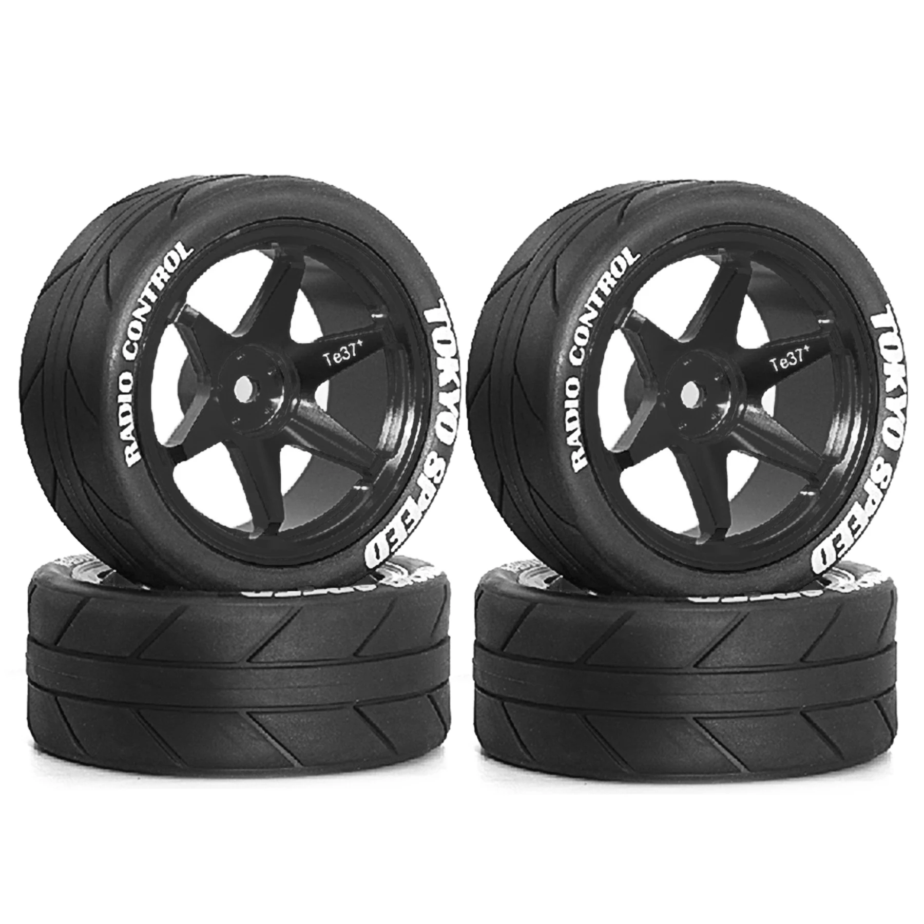 RC Wheels and Tires Metal Wheel Rims for Tamiya TT01 TT02 XV01 TA06 A959 PTG2 HPI KYOSHO PTG2 1:10 Street Touring Drift Car