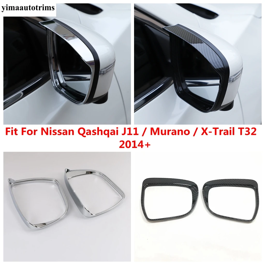 

Rearview Mirror Rain Eyebrow Protector Cover Trim For Nissan Qashqai J11 / Murano / X-Trail T32 2014 - 2020 Accessories Exterior