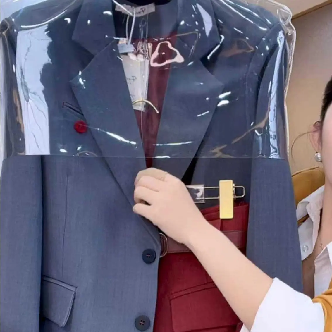 봄과 가을 모두 우아하고 스타일리시한 여신 스타일 고급스럽고 멋진 투피스 세트