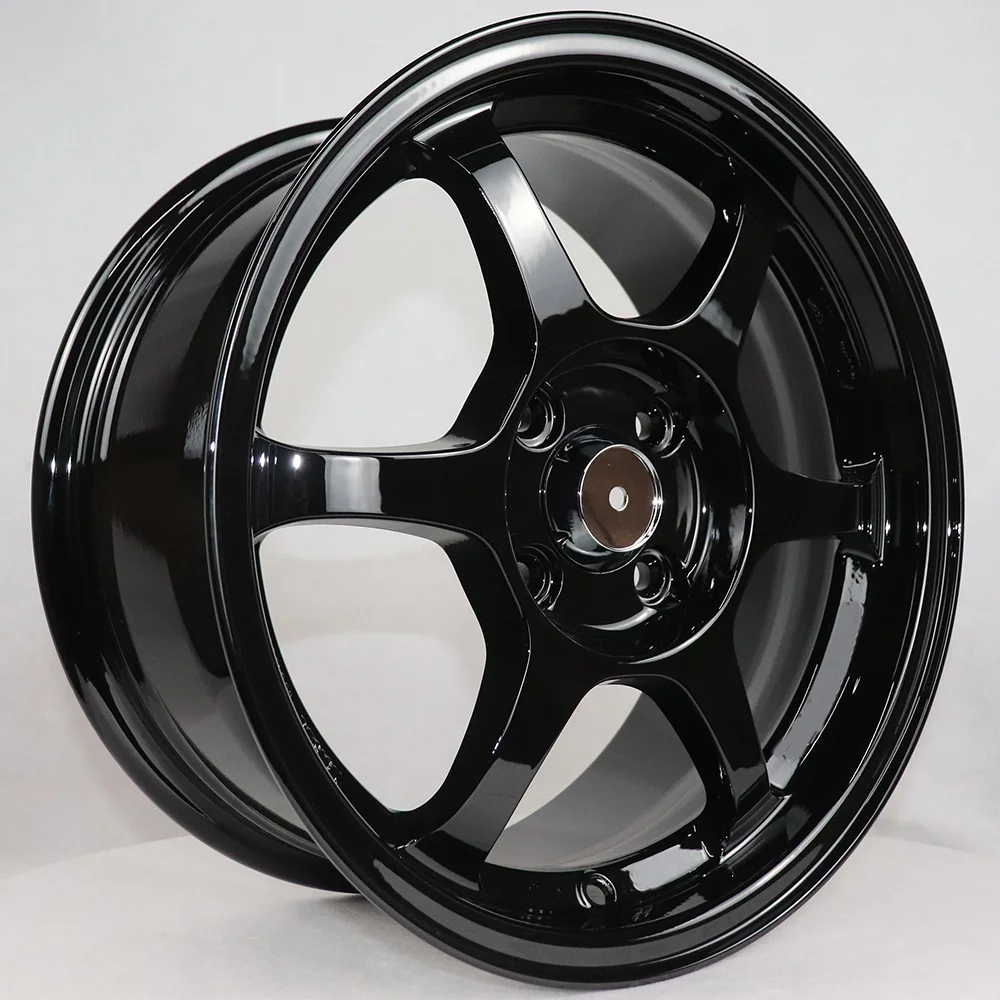 1PC 4 holes car rims 4x100 flow forming alloy wheels 15 16 17 inch 5x1143 alloy rim , 100% tested well