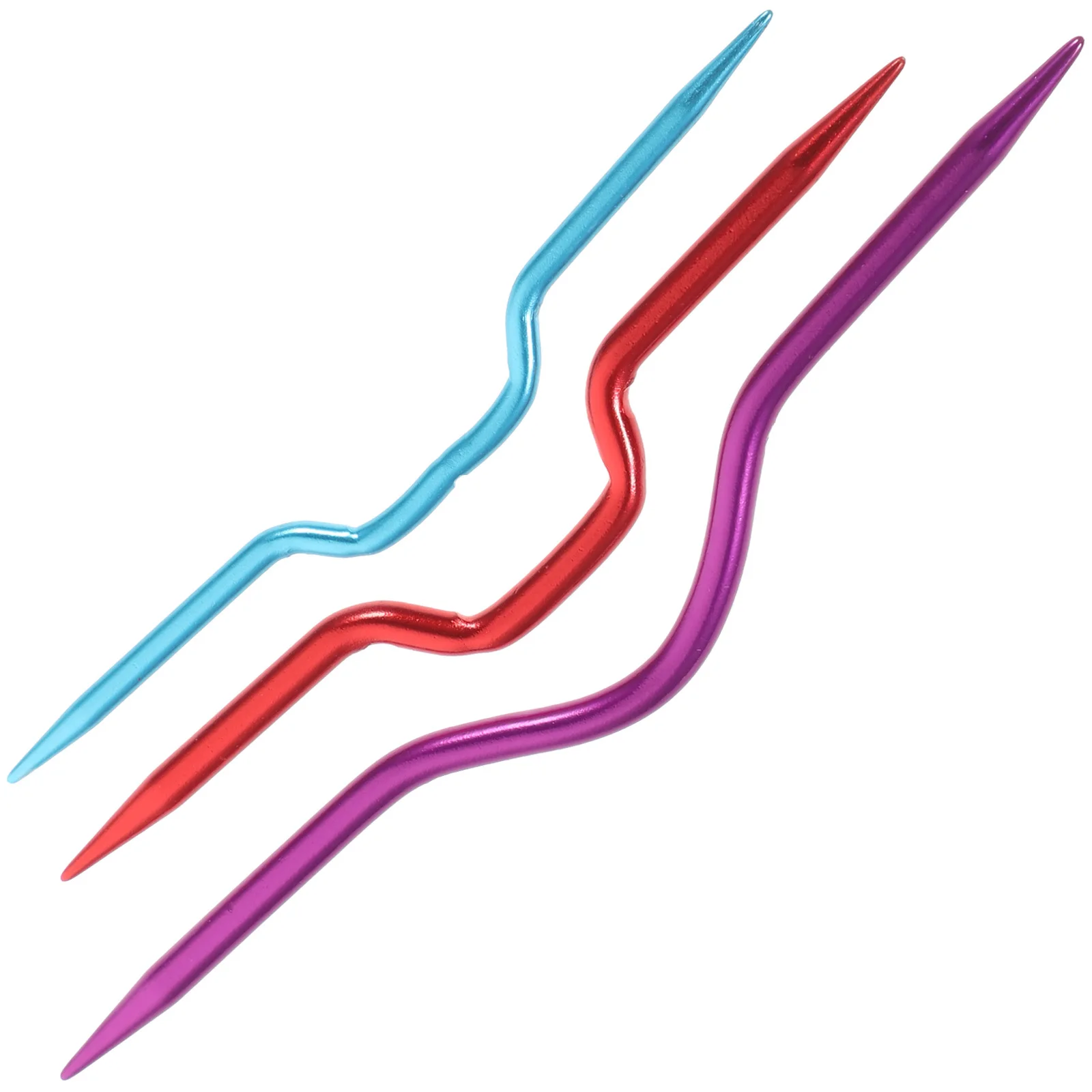 مجموعة أدوات حياكة السترة مكونة من 3 قطع، إبر كابل ممتازة، حامل غرزة ملتوية، تصميم مدمج لسهولة الاستخدام #6