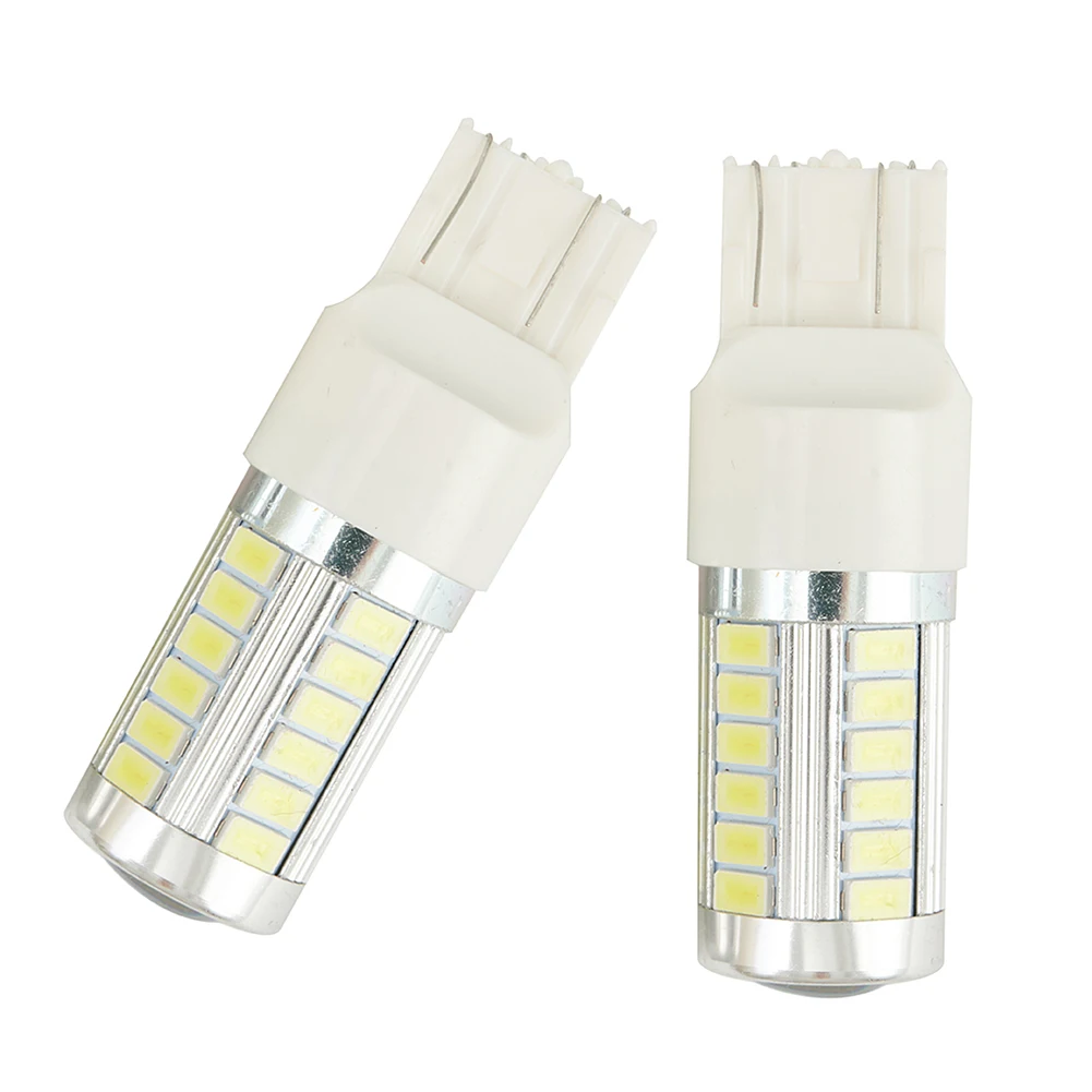 6.6W 800LM Car Backup Reverse light Brake light 2pcs 6000K White Bubls 7443 7440 5630 33SMD Lights Turn light High Quality