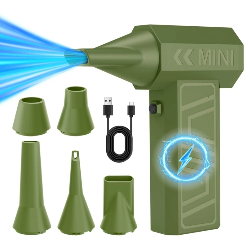 

Карманный вентилятор, портативный, мощный, 105000 об/мин, мини-беспроводной вентилятор, перезаряжаемый воздуходувка, охлаждающий вентилятор для путешествий, кемпинга