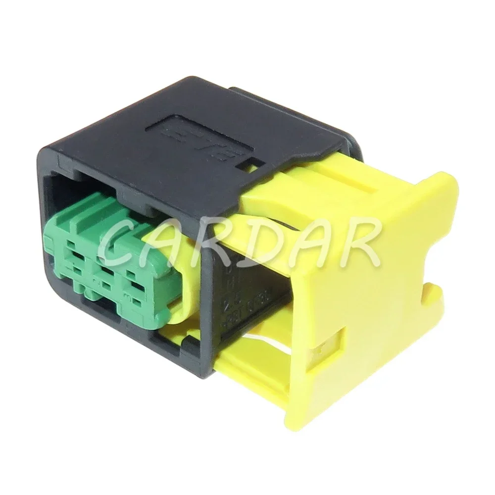 1 Set 3 Pin 1.5 Series High Temperature Resistance New Energy Green Wiring Socket For Automobile AC Assembly 3-1418448-1