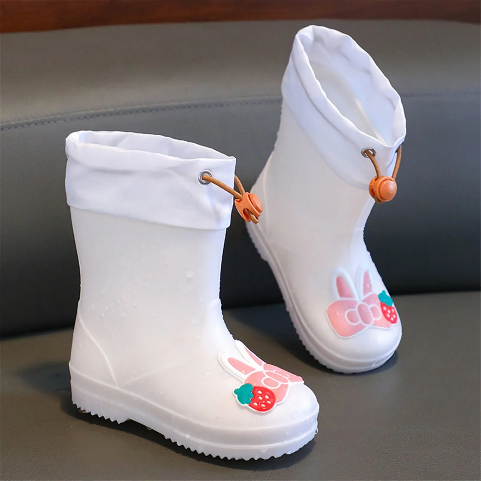 Lightweight Rubber Non-Slip Rain Boots Kids High Quality Waterproof Rain Shoes Baby Boys Girls Water Shoes Children Rainboots