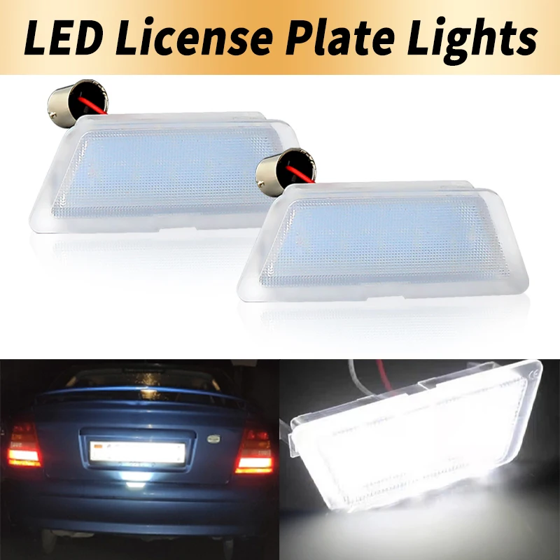 1PC/2PCS LED License Plate Light Canbus ​For Opel Astra G MK4 Saloon Hatchback Only 1998-2004 Number Plate Lamp Car Accessories
