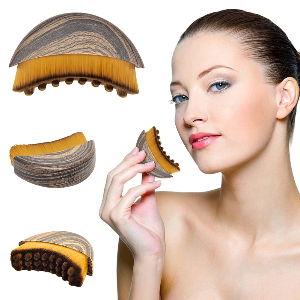 

Dry Brushing Face Brush Ergonomic Lymphatic Drainage Massager Portable Contoured Face Sculpting Tool for Improving Circulation