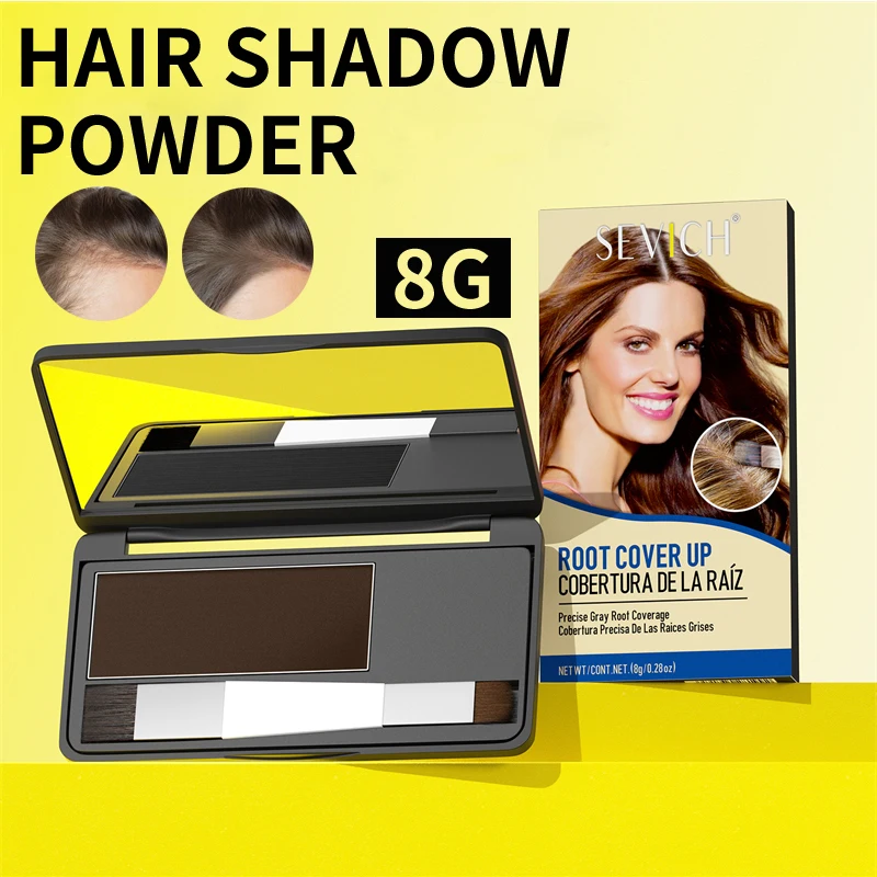 Sevich 5 couleurs poudre d'ombre à cheveux toucher naturel correcteur de cheveux couverture ligne de cheveux poudre réparation Volume délié poudre moelleuse
