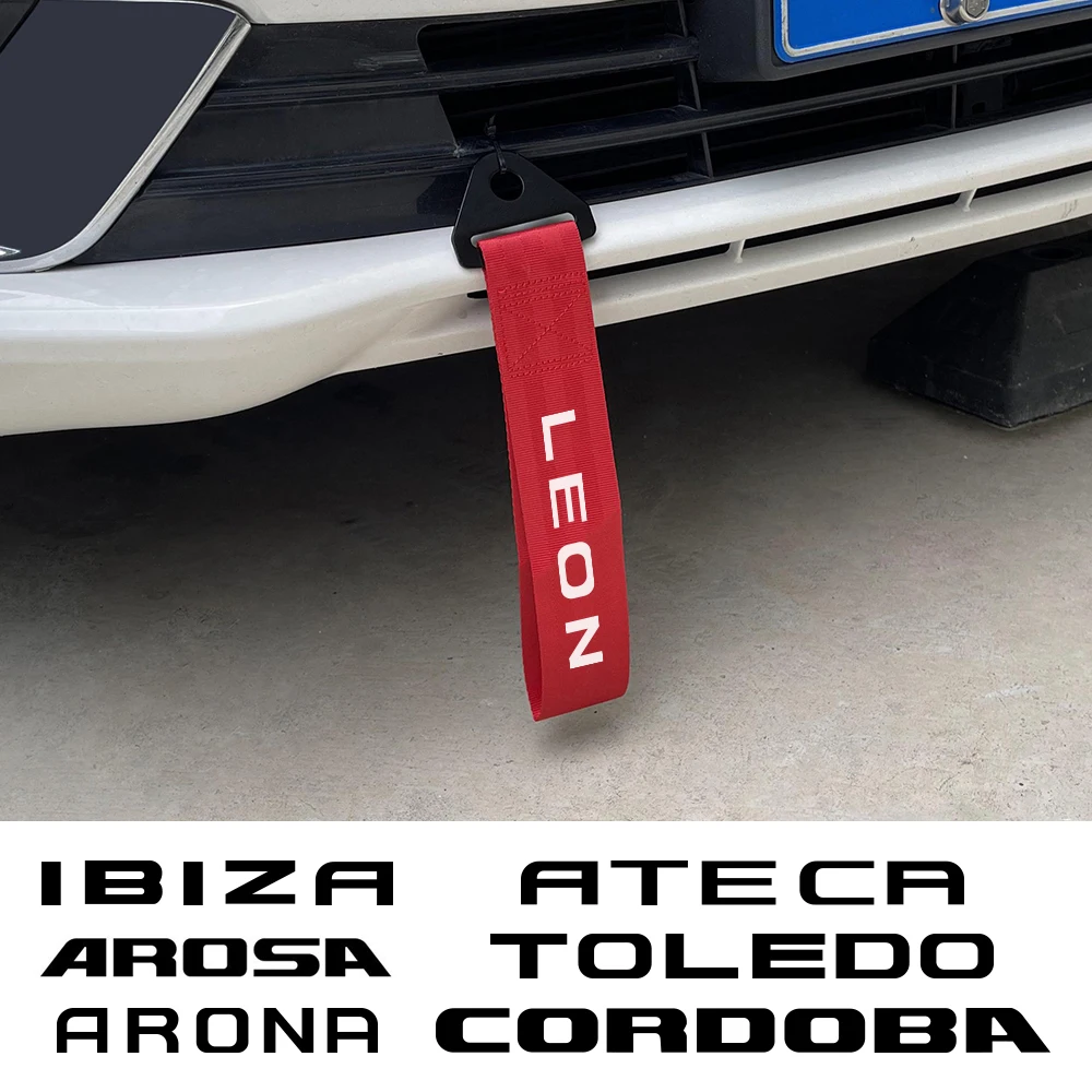 For Seat Leon Ibiza Ateca Arona Cordoba Toledo Altea Alhambra Arosa Exeo Mii Tarraco Car Decorative Trailer Rope Car Accessories