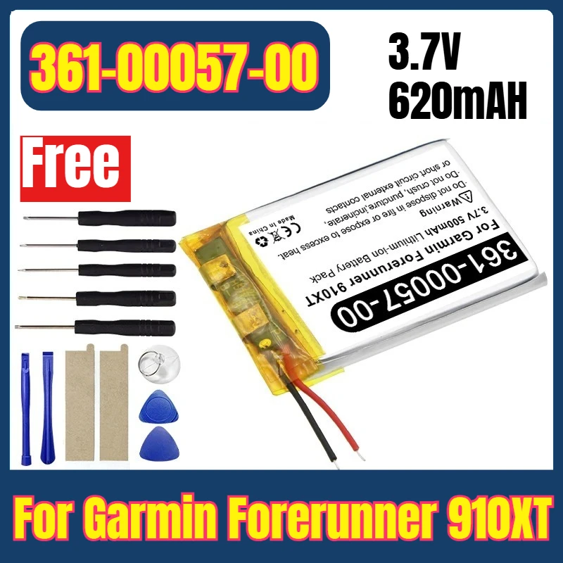 361-00057-00 3,7 В 620 мАч аккумуляторы для часов Garmin Forerunner 910XT + бесплатные инструменты