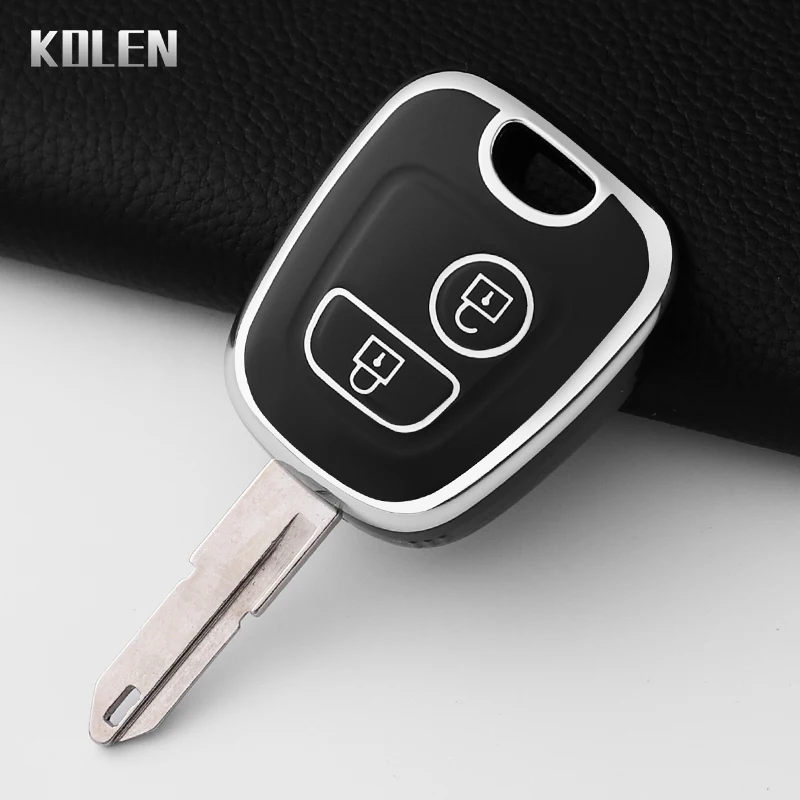 TPU Car Key Case Cover Shell For Peugeot 106 107 206 207 307 for Citroen C1 C2 C3 C4 XSARA PICASSO for Toyota AYGO Key Protector