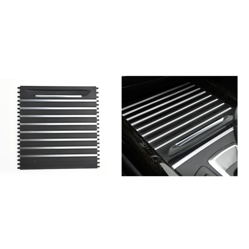 

Car Center Console Cover Water Cup Holder Sliding Roller Blind Car Accessories For BMW X5 F15 2014-2018 X6 F16 2015-2019