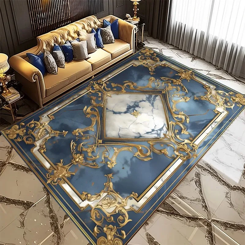 

European Style Large Area Decoration Living Room Carpet Bedroom Luxury Soft Rug Non-slip Leisure Area Plush Mat Ковер Tapis 러그