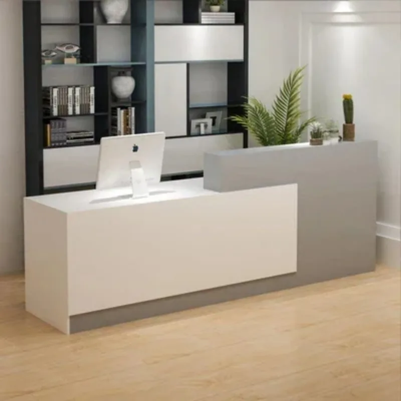 

Professional Design Luxury Professional Beauty Bar Counter Simple Reception Desk Modern Salon Kassentisch Commercial Furniture