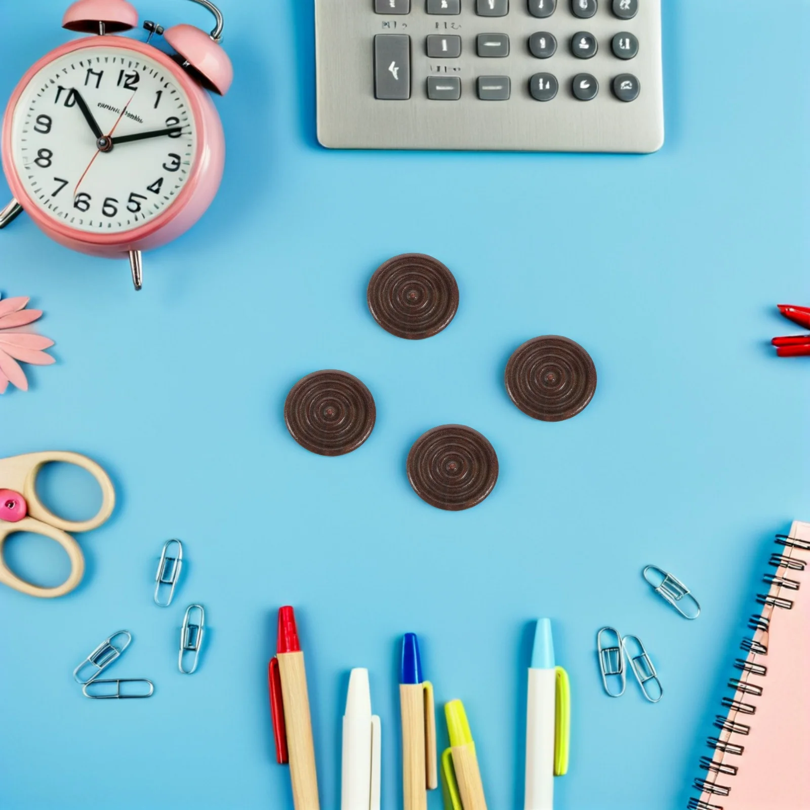 

48pcs Wooden Checkers Pieces Round Chess Game Learning Accessories Replacement Chips For Educational Travel Camping Backyard