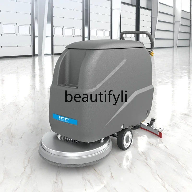

Hand-Push Factory Floor Scrubber Commercial Floor Cleaning Industrial Mall Mopping Sweeping Washing Suction Mopping All-in-One