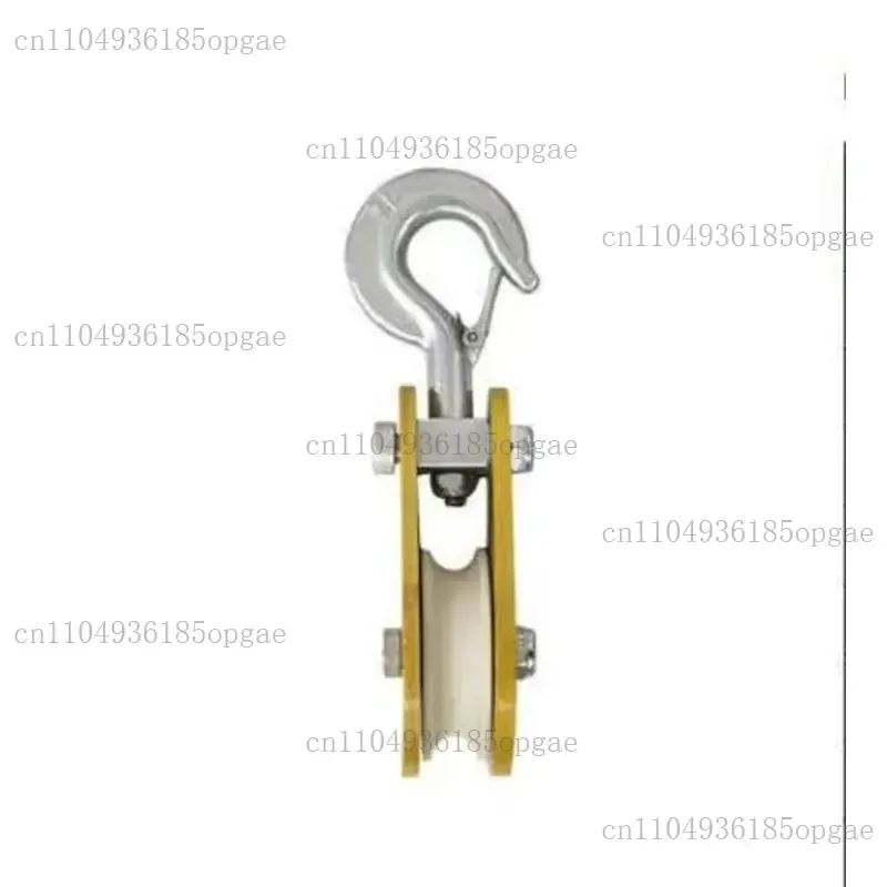 Hot-selling industrial grade nylon pulley insulation hoisting pulley aluminum steel wire sample custom hand tool pull