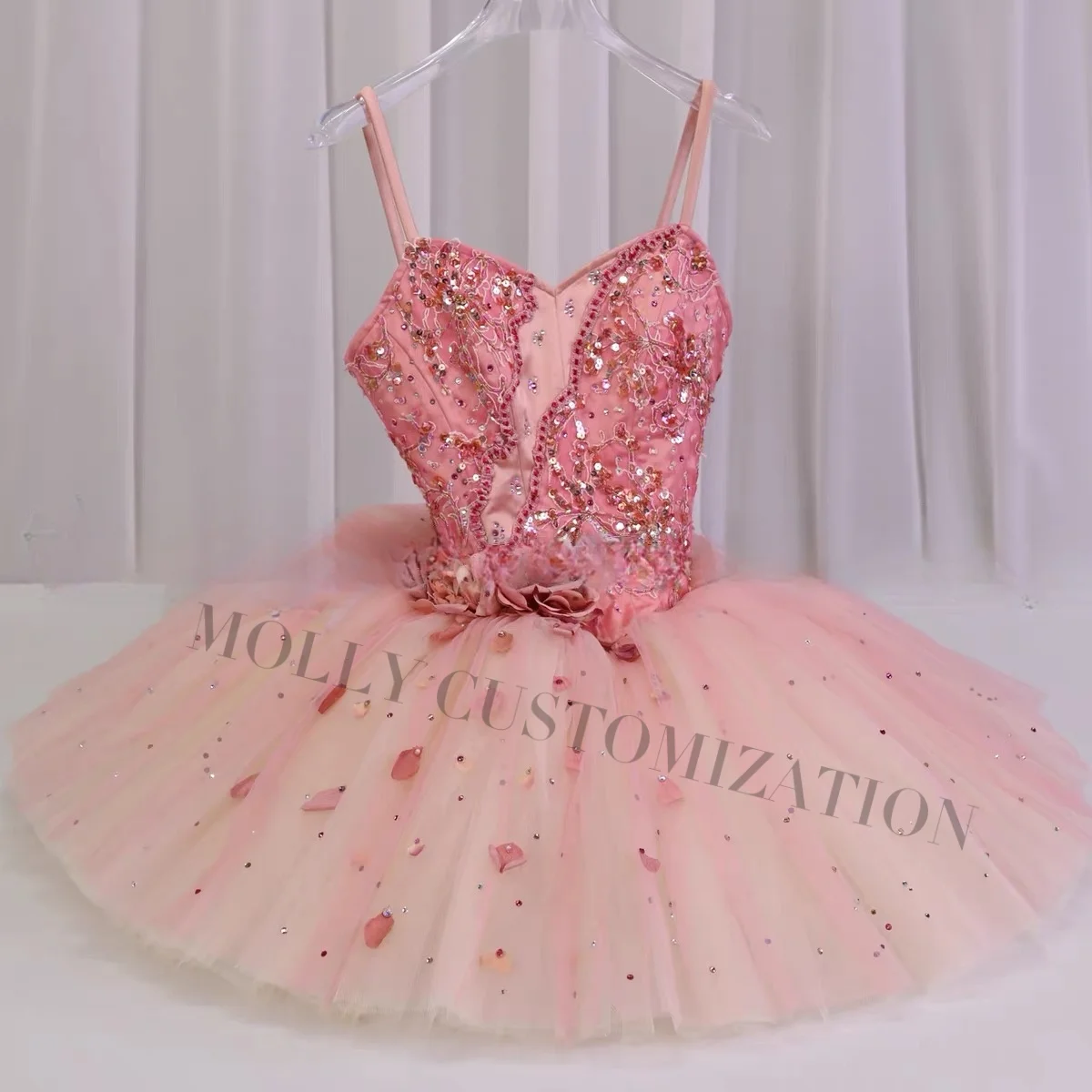 

Новая индивидуальная юбка-пачка для балетных выступлений «Нежная фея» (серебристая) для взрослых и детей, коллекция 2026 года