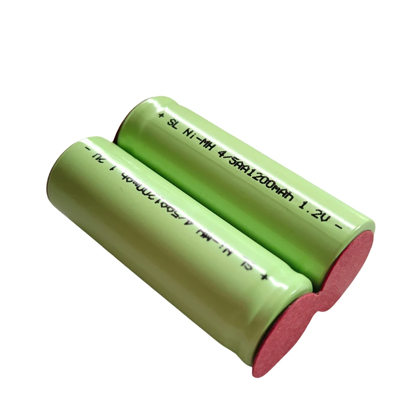 4/5AA 2.4V NI-MH Rechargeable Battery Pack With Tabs 43*28mm Replaces For Philips 996 Electric Clipper Battery