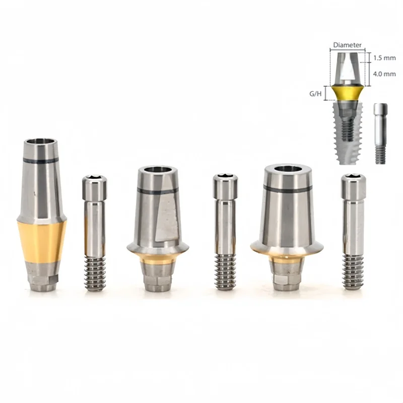 

Dental Restorative Abutment Screw Titanium Steel Compatible with Dentium Right Angle & Straight Dentistry Materials Supplies