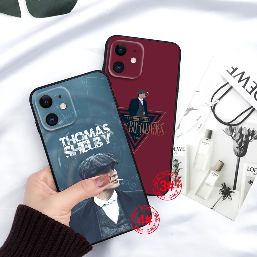 P-Peaky B-Blinders Soft Silicone Phone Case for iPhone 15 14 Plus 13 12 11 X XS XR Pro Max Mini 8 7 Plus