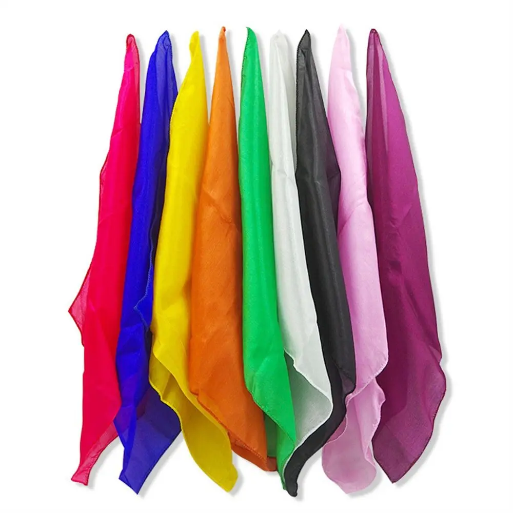 Magic Toys 30*30cm Scarf Magic Tricks Magic Prop 45* 45 cm Magic Silk Learning & Education Mentalism Magician Scarves Close Up