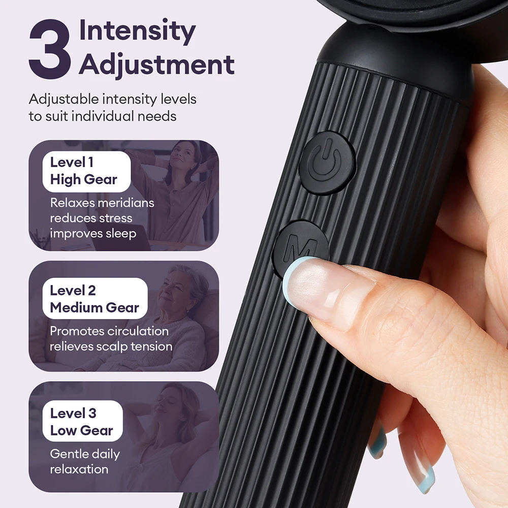 Electric Massage Comb Vibration Red Light Therapy Hair Growth Massage Scalp Massage Brush Anti Hair Loss Liquid Oil Applicator view 5
