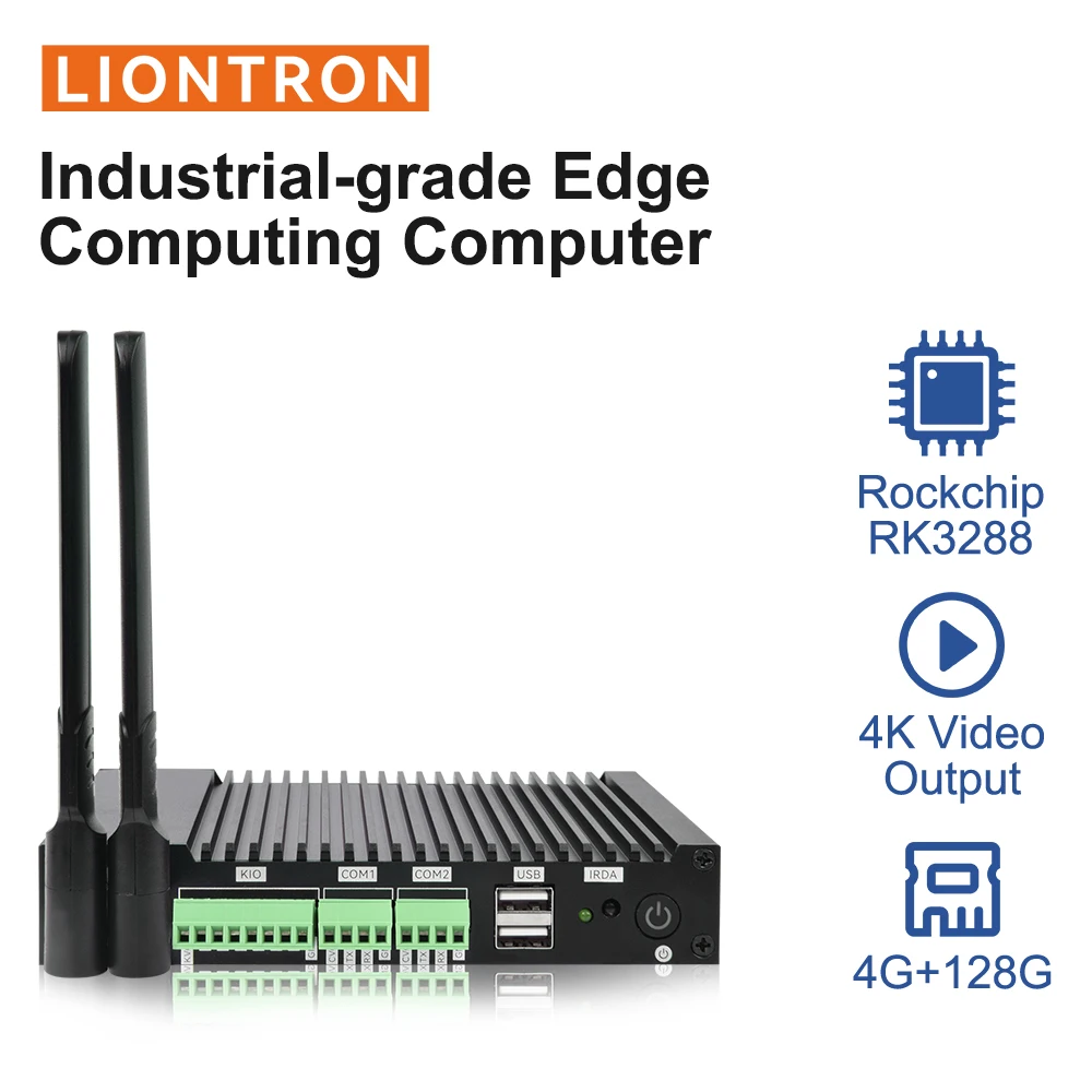 Liontron Digital signage media player Mini PC box with Phonenix Contact Industrial Fanless Design for IPC Commercial Use