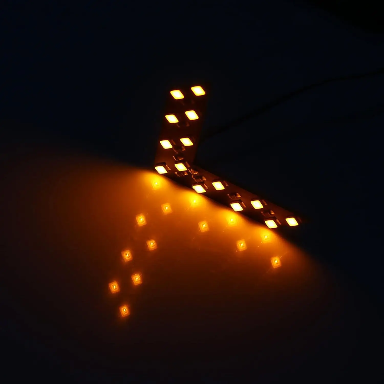 Hidden rearview mirror turn signal LED turn signal 14SMD LED arrow indicator light yellow