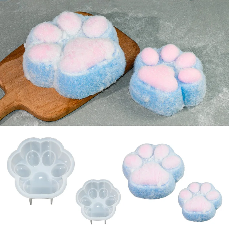 

Decompress The Pride Diy Kneading Mold Cat Cat Paws Silicone Mold Kneading Happy Hand Kneading Toy