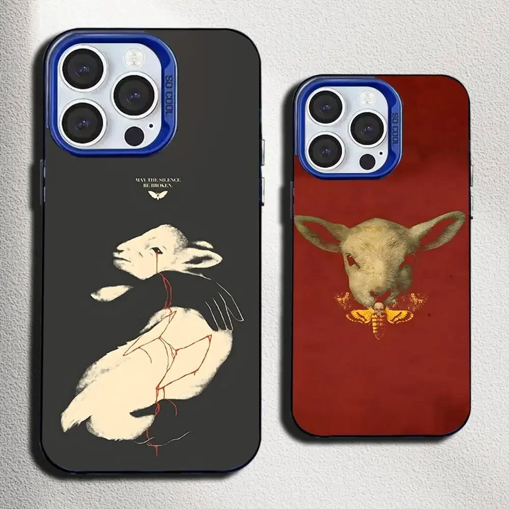 

The S-Silence of the Lambs Phone Case For iPhone 16,15,14,13,12,11,Mini,Pro,SE,MAX Blue Matte Silicone Cover