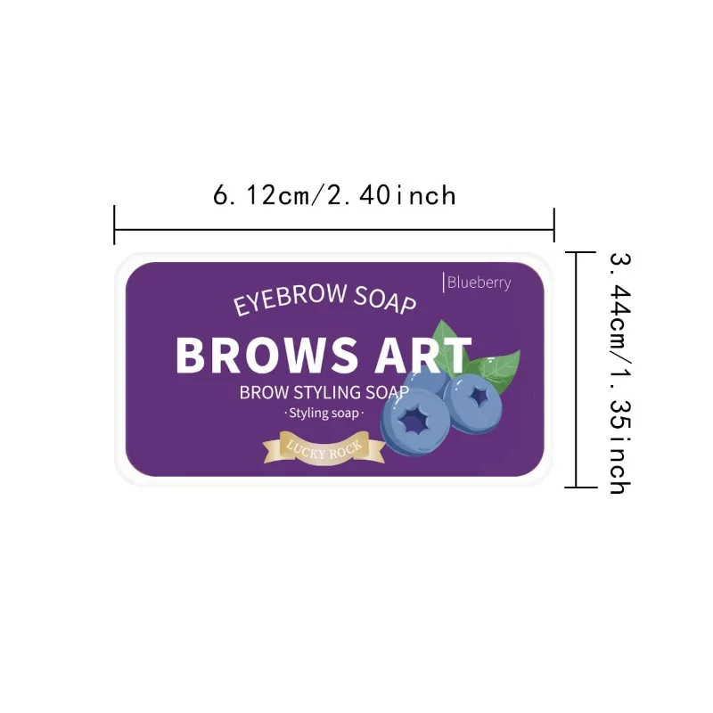 Clear Brow Soap Wax - มินิดีบุกเจลเขียนคิ้ว, กันน้ํา Fluffy Brow Styler