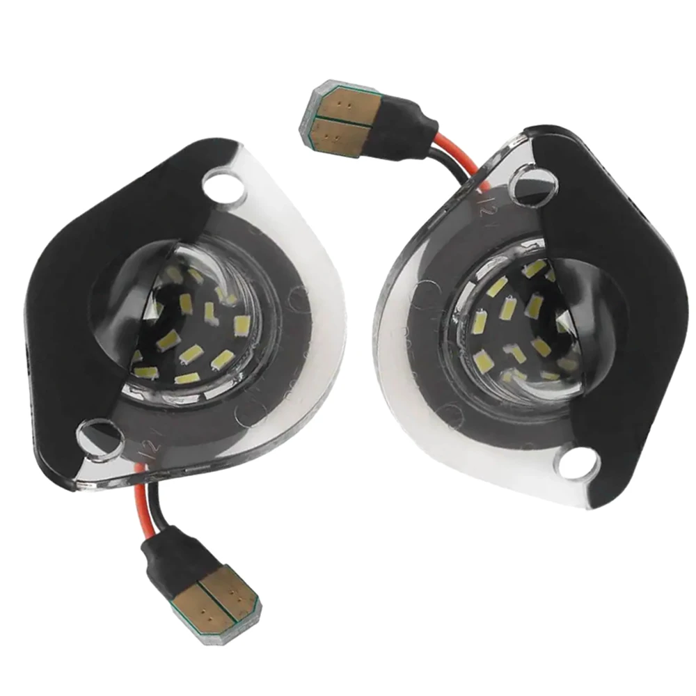 2Pcs 6000K White LED License Plate Light Rear Bumper Lamps Replacement For Ford Mustang 1994-2004 Pickup Truck Car Accessories